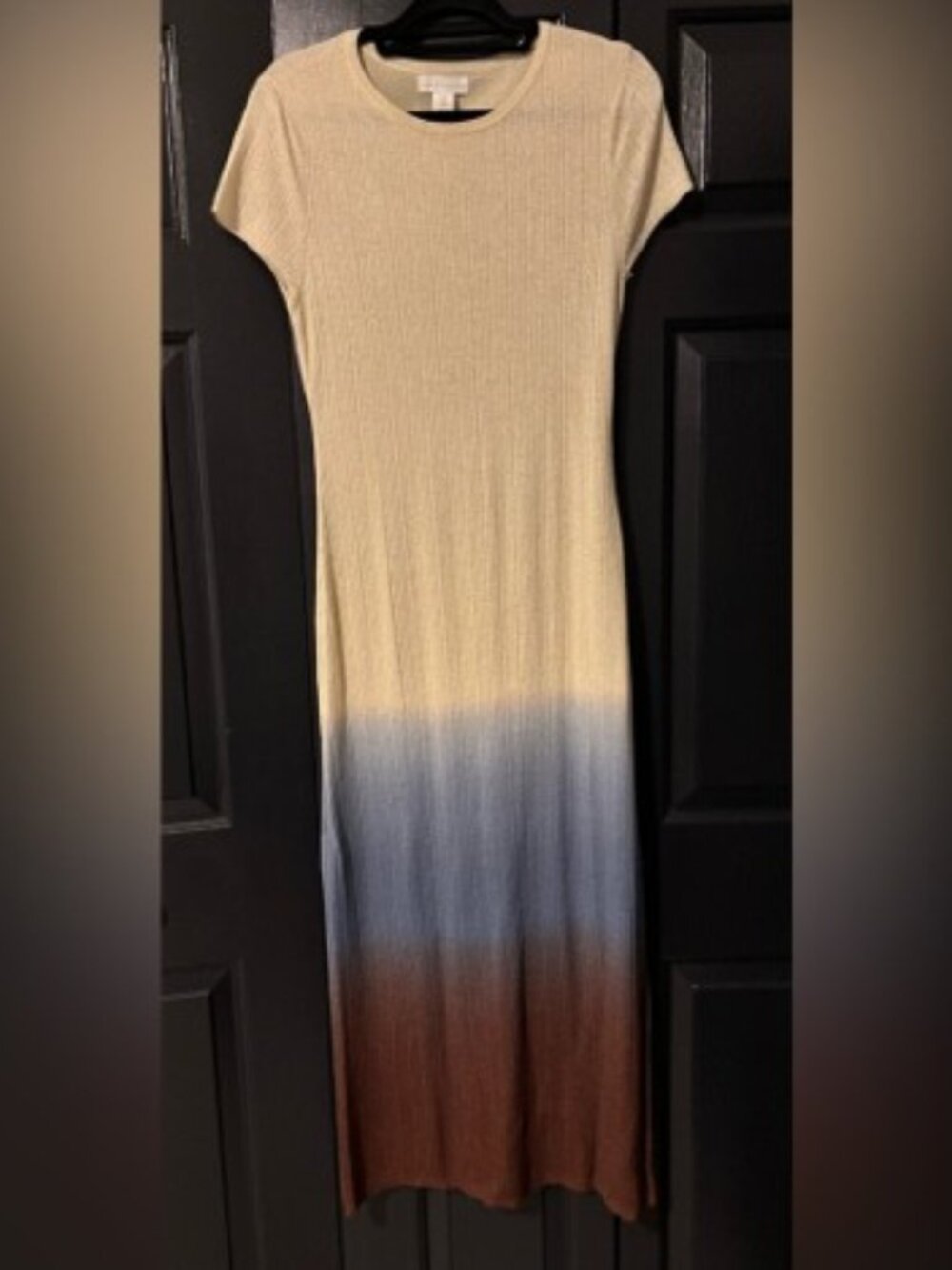 House of Harlow 1960 Cream and Blue Ombre Maxi Dress- Size xs